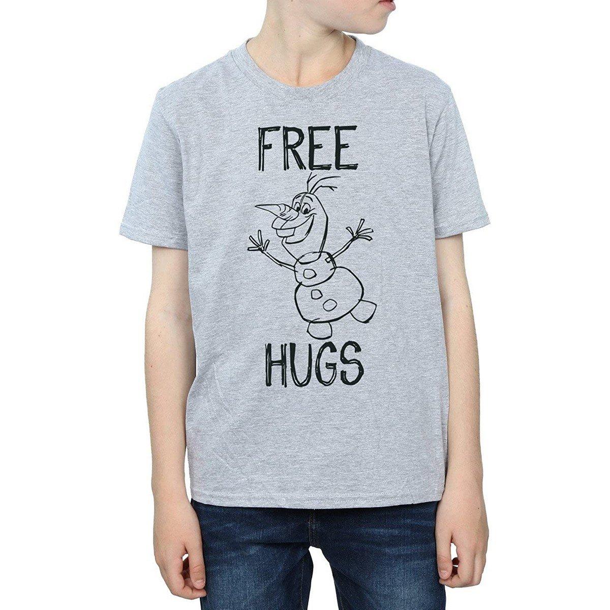 Free Hugs Tshirt Jungen Grau 140/146 von FROZEN