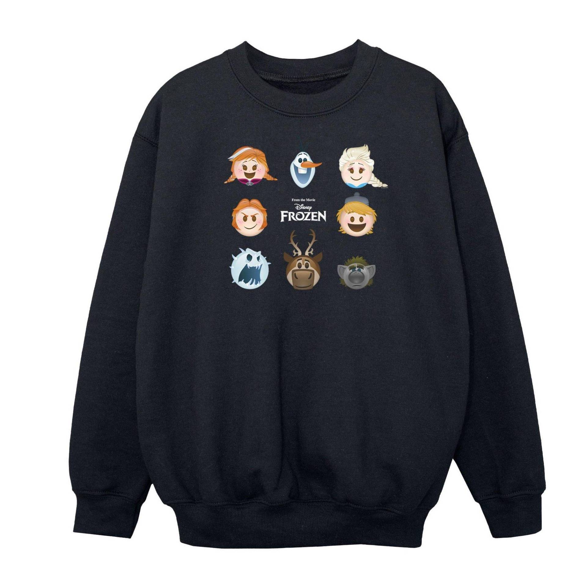 Sweatshirt Mädchen Schwarz 128 von FROZEN