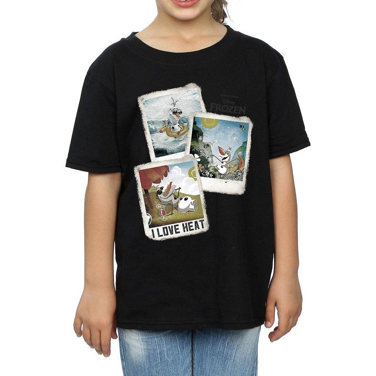 Tshirt Mädchen Schwarz 128 von FROZEN