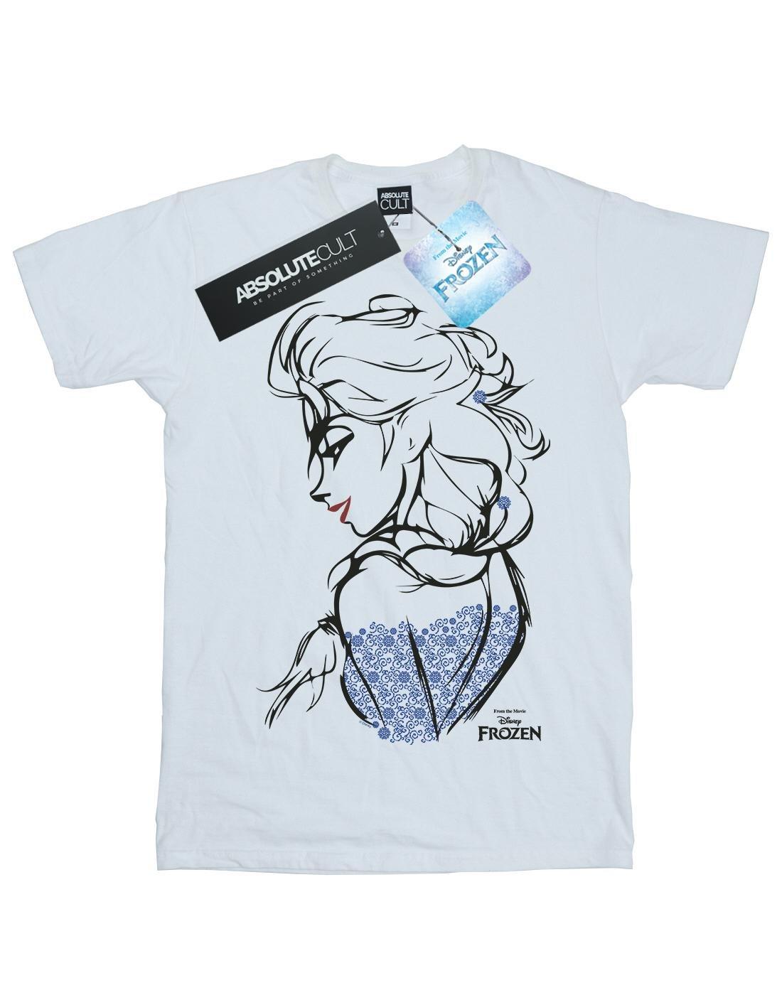 Tshirt Mädchen Weiss 128 von FROZEN