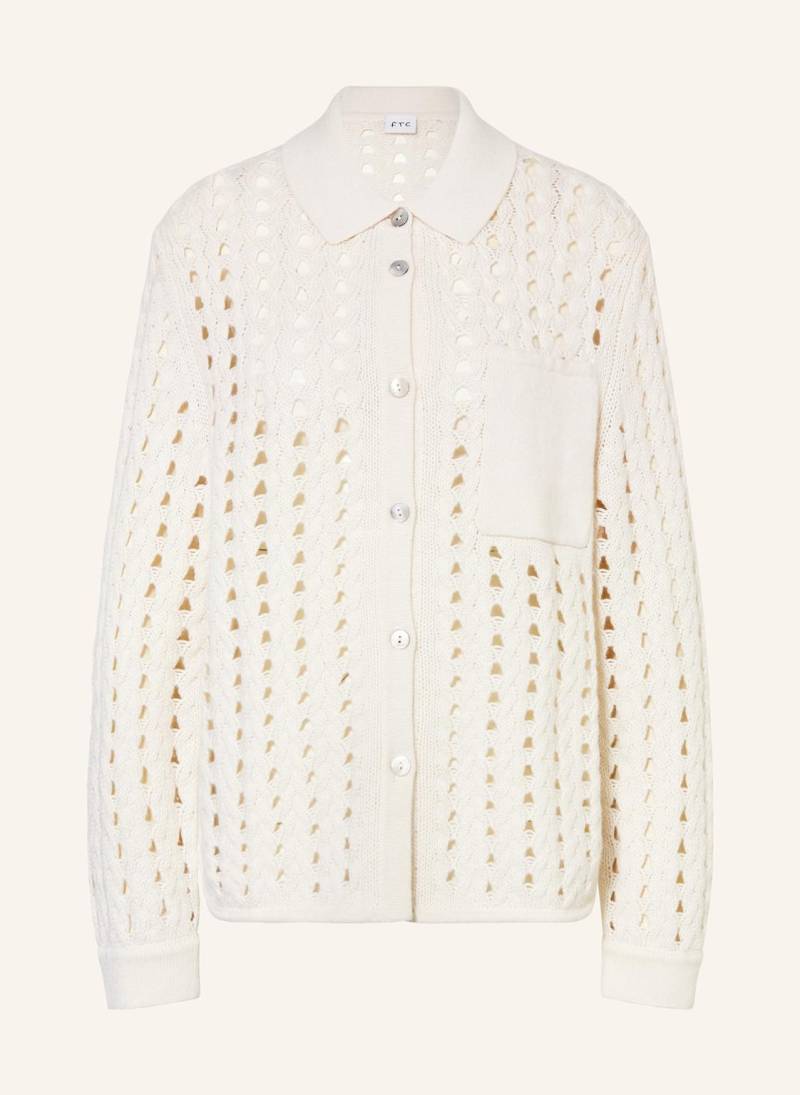 Ftc Cashmere Strickjacke Mit Cashmere weiss von FTC CASHMERE