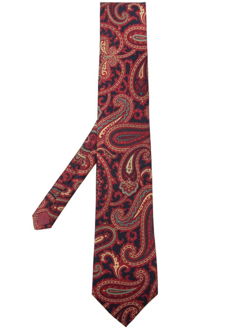 FURSAC Claret paisley-print silk tie - Red von FURSAC