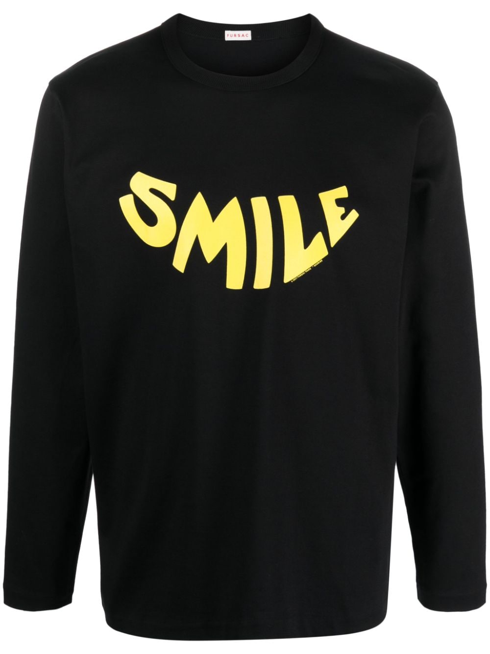 FURSAC Smile cotton sweatshirt - Black von FURSAC