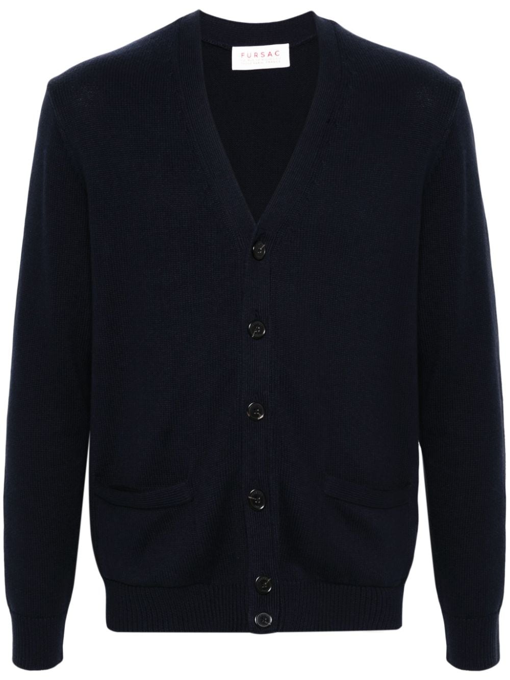 FURSAC V-neck knitted cardigan - Blue von FURSAC