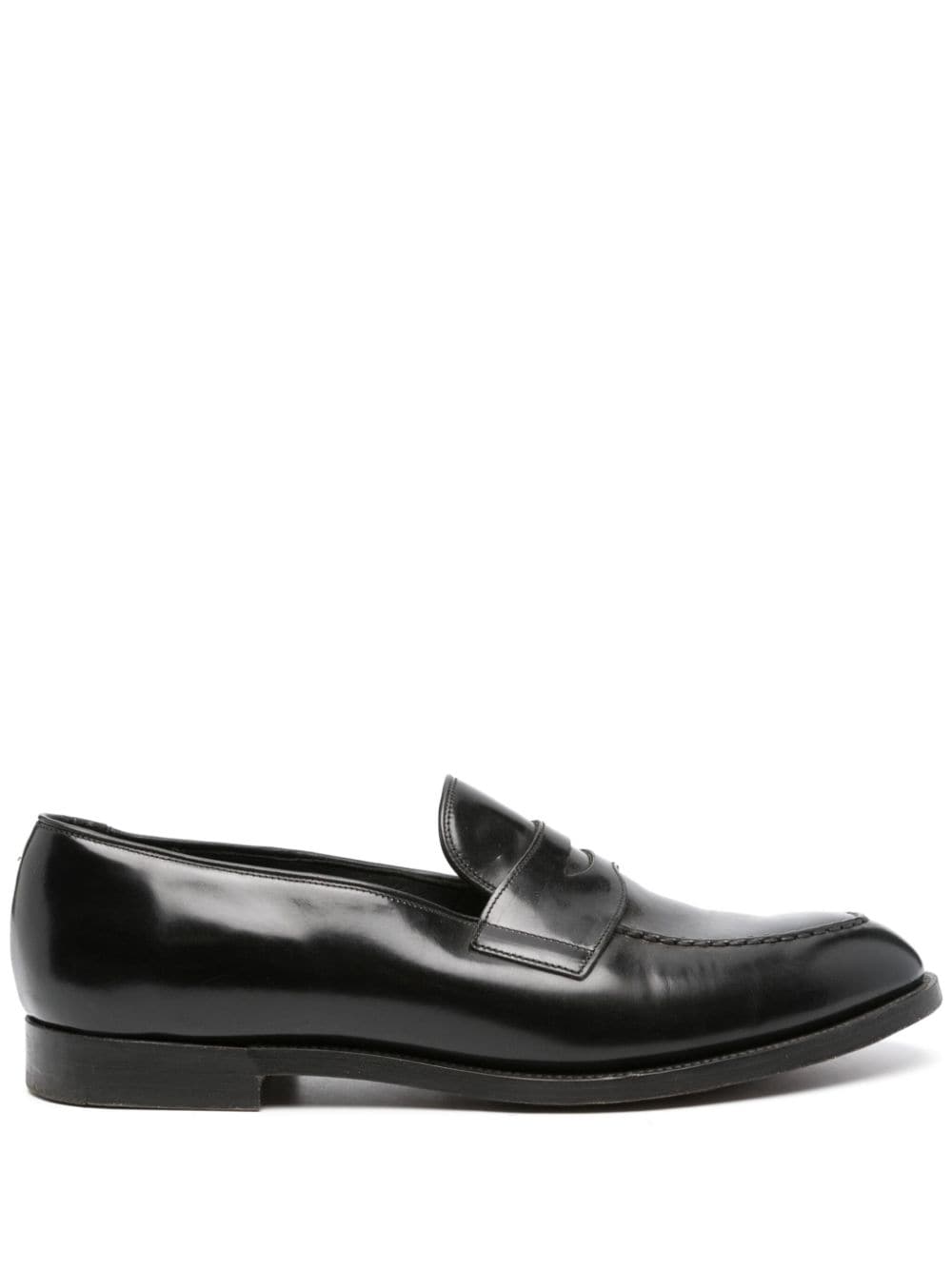 FURSAC brushed leather loafers - Black von FURSAC