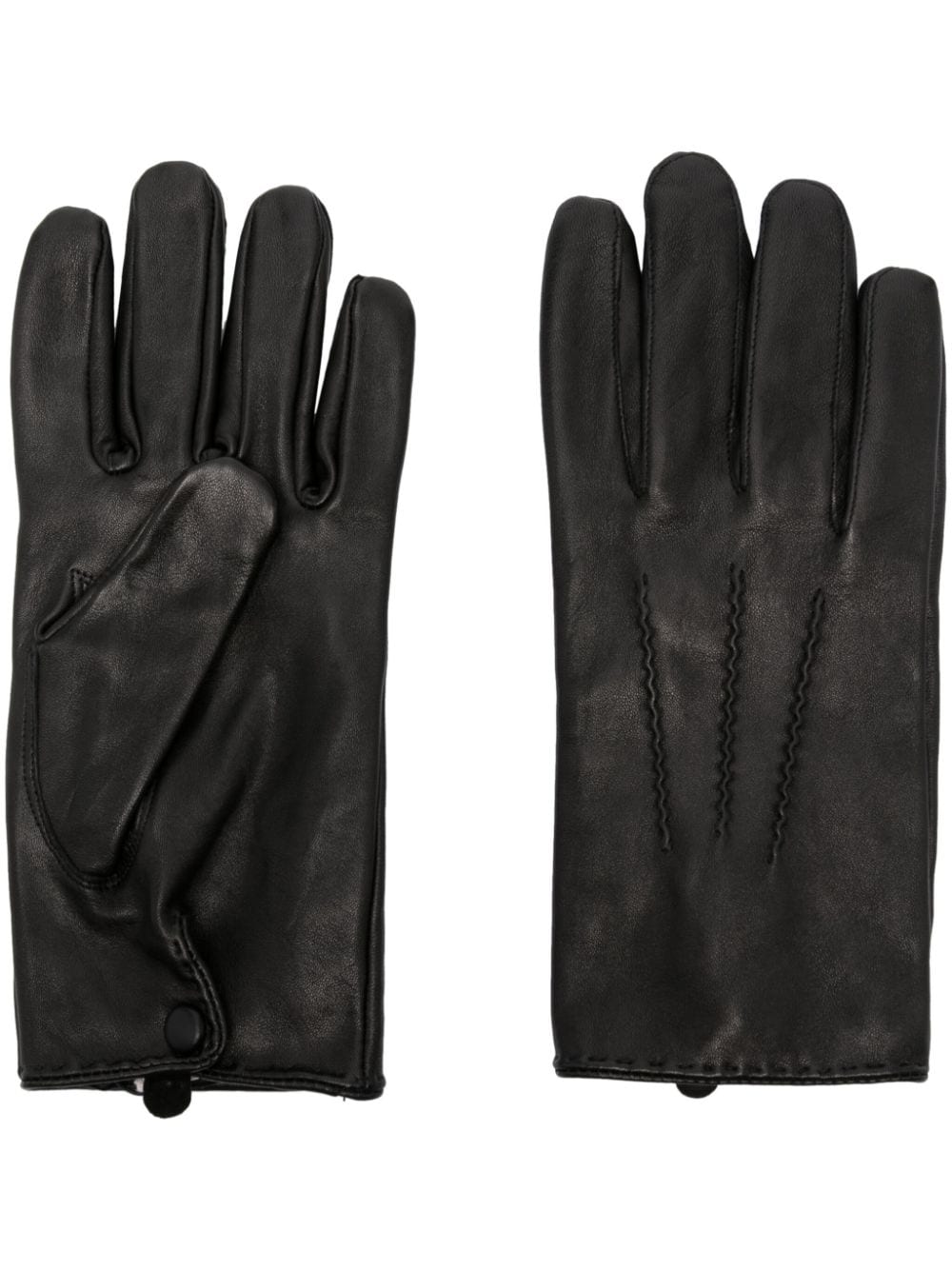 FURSAC full-finger leather gloves - Black von FURSAC