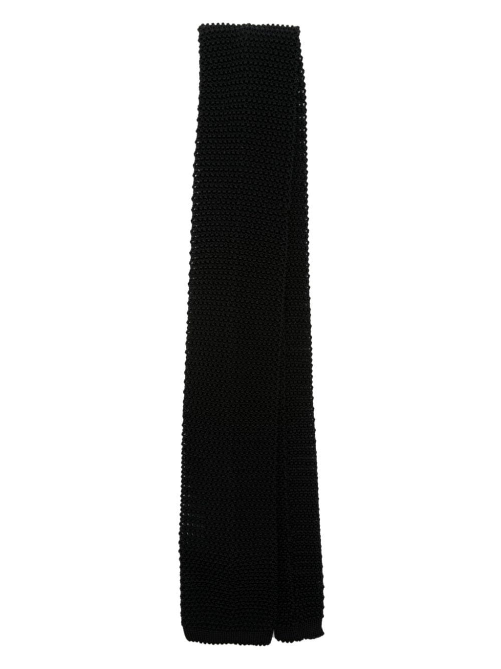 FURSAC knitted wool tie - Black von FURSAC