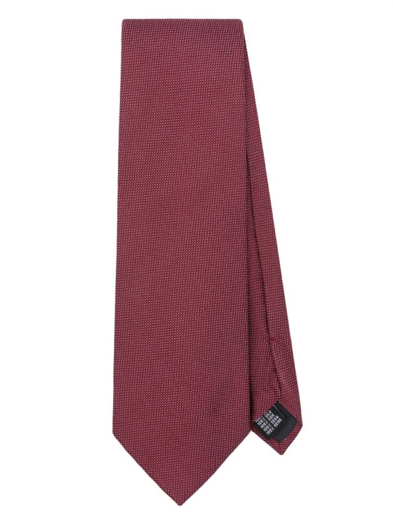 FURSAC micro-dot silk tie - Red von FURSAC