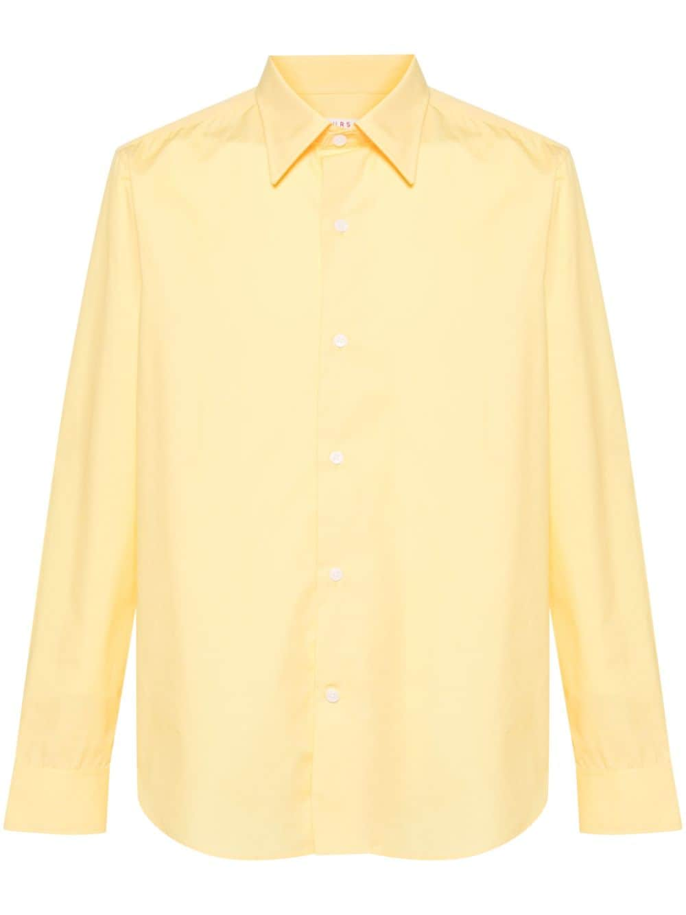 FURSAC pointed-collar cotton shirt - Yellow von FURSAC