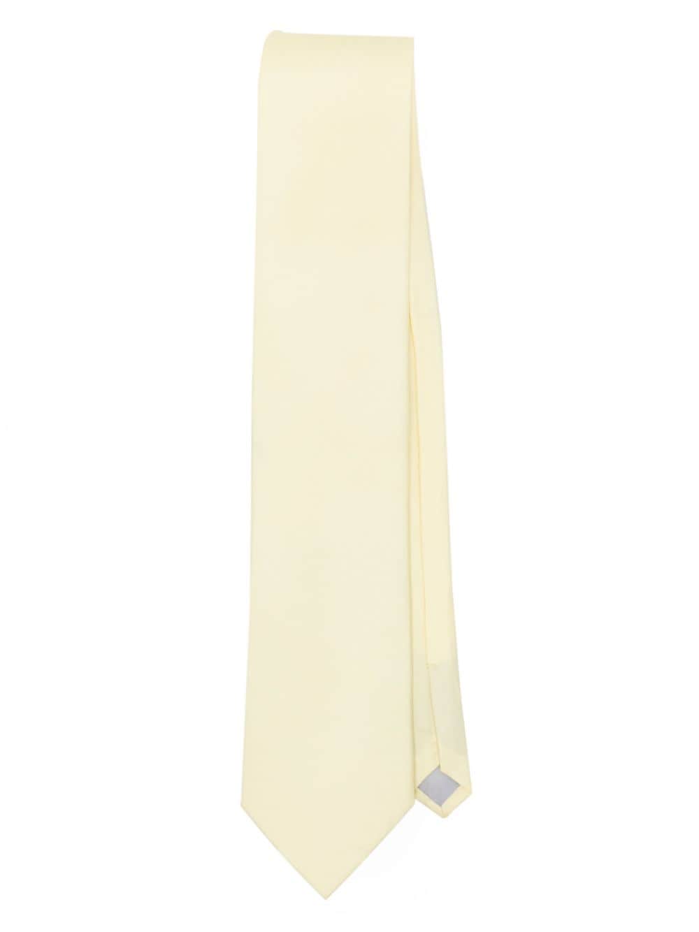 FURSAC pointed-tip silk tie - Yellow von FURSAC
