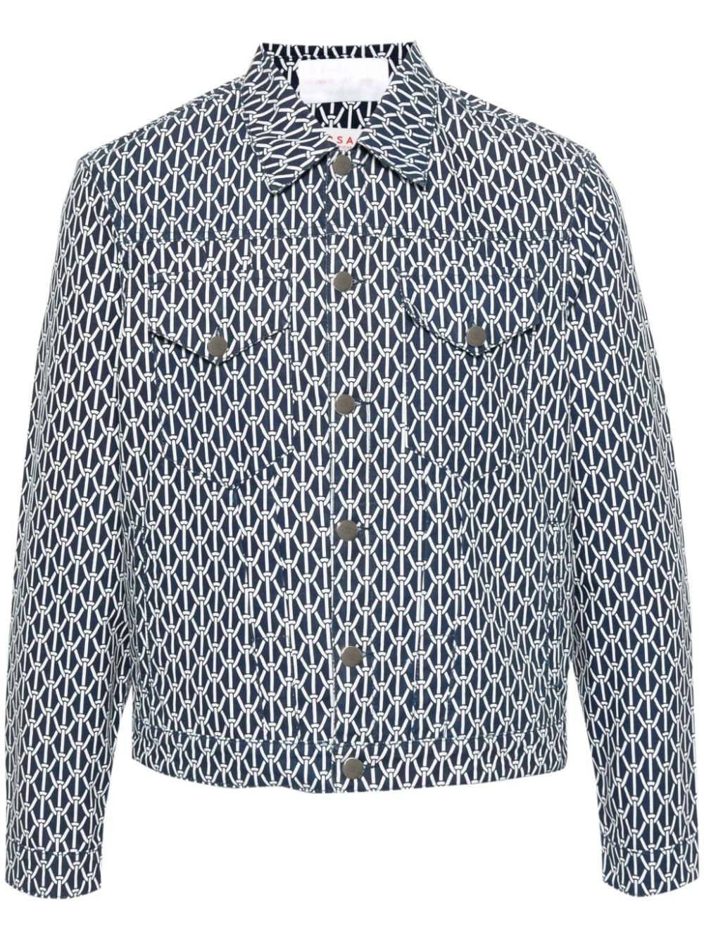 FURSAC rope-print shirt jacket - Blue von FURSAC