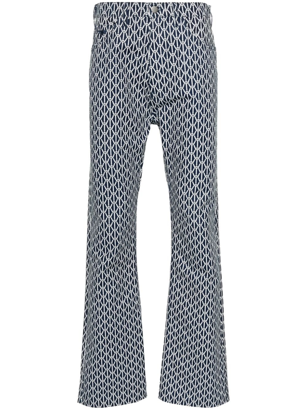 FURSAC rope-print slim-fit jeans - Blue von FURSAC