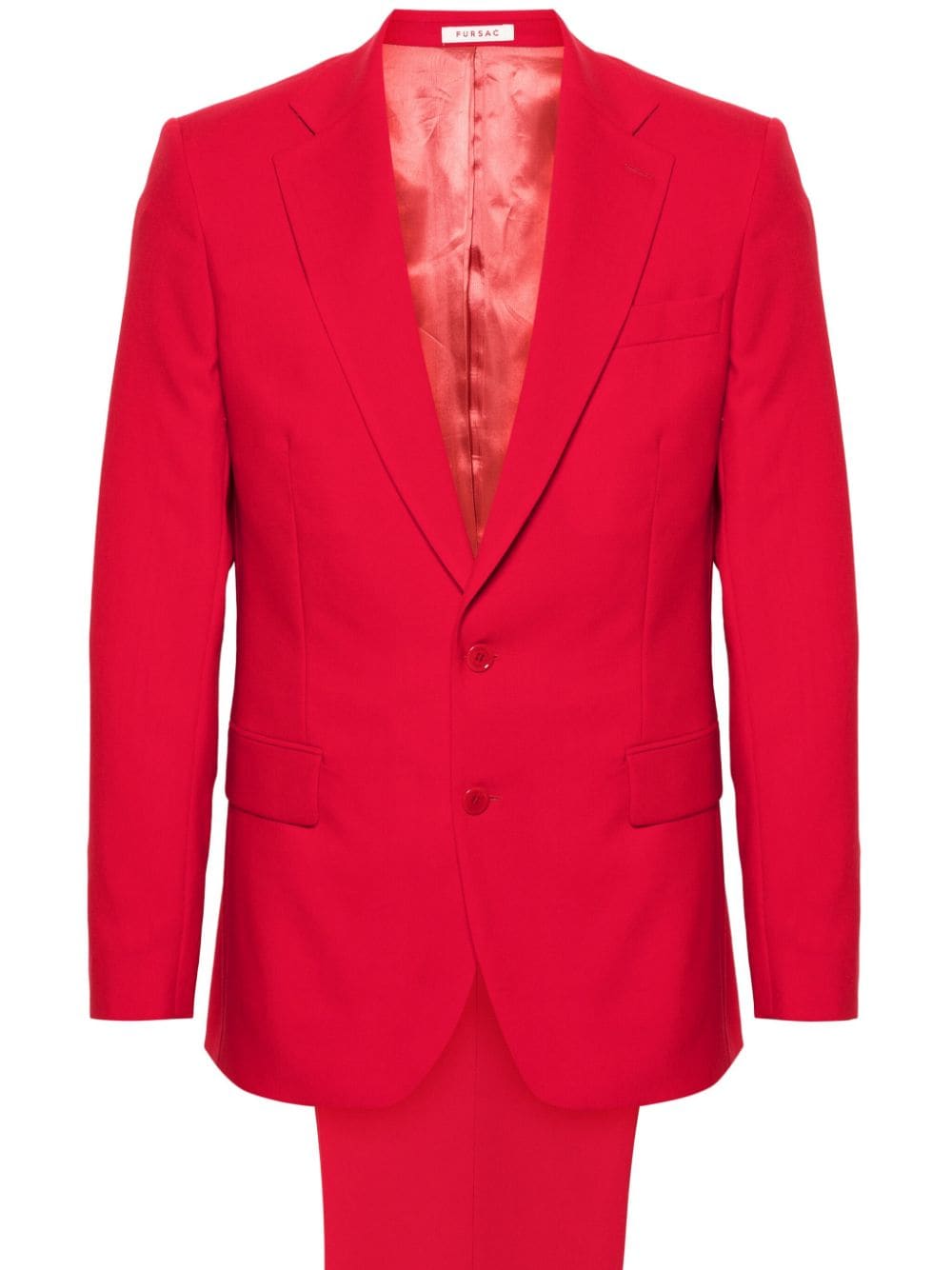 FURSAC single-breasted suit - Red von FURSAC