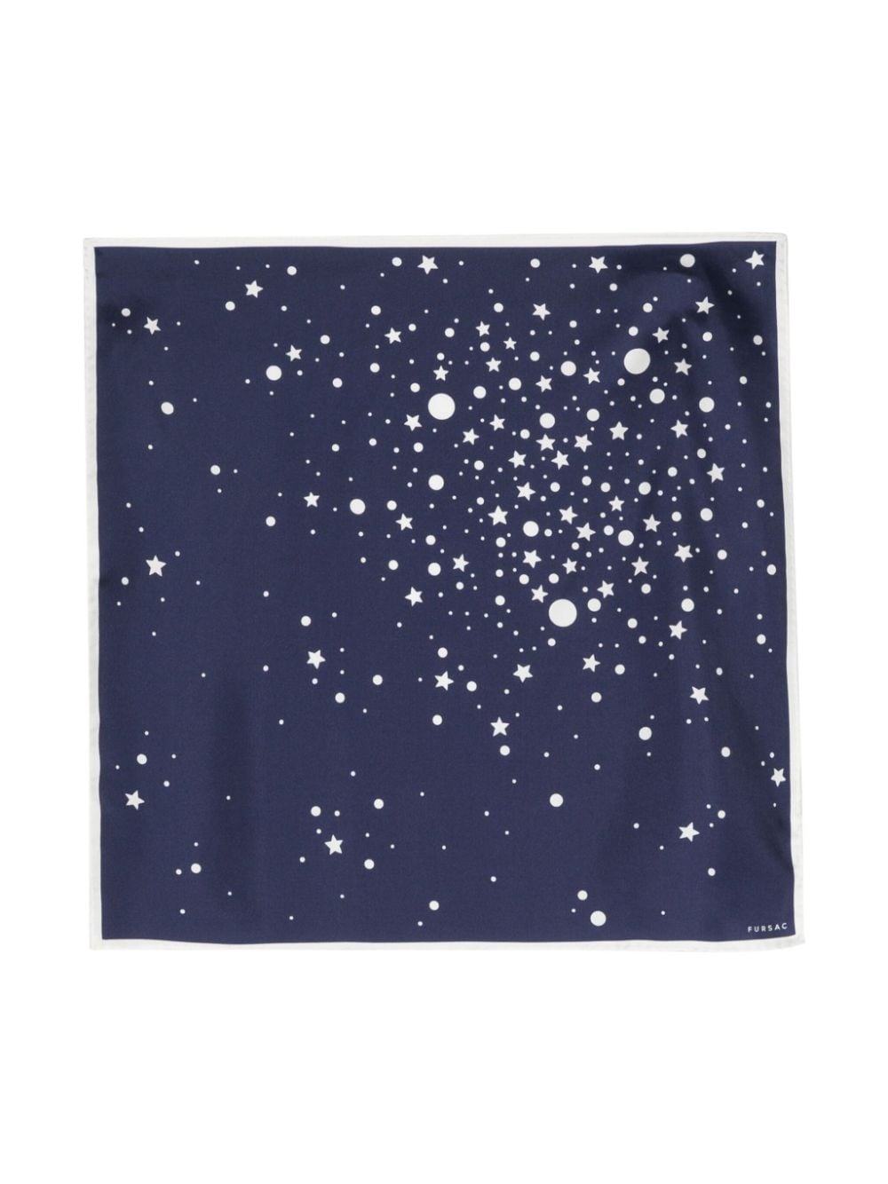 FURSAC star-print silk scarf - Blue von FURSAC