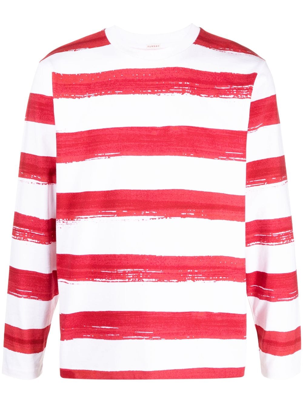 FURSAC stripe-print long-sleeve T-shirt - Red von FURSAC