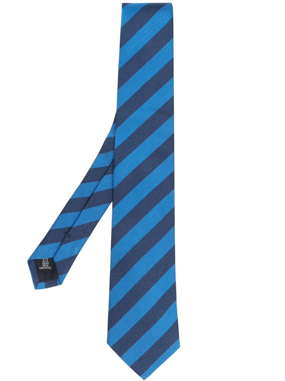 FURSAC striped silk tie - Blue von FURSAC