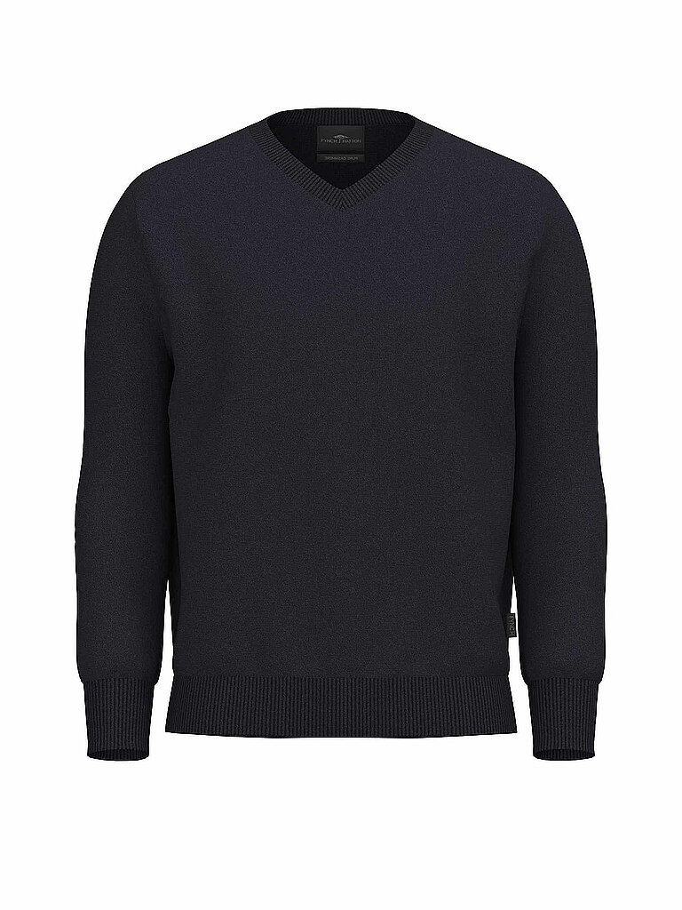 FYNCH HATTON Kaschmirpullover dunkelblau | 4XL von FYNCH HATTON