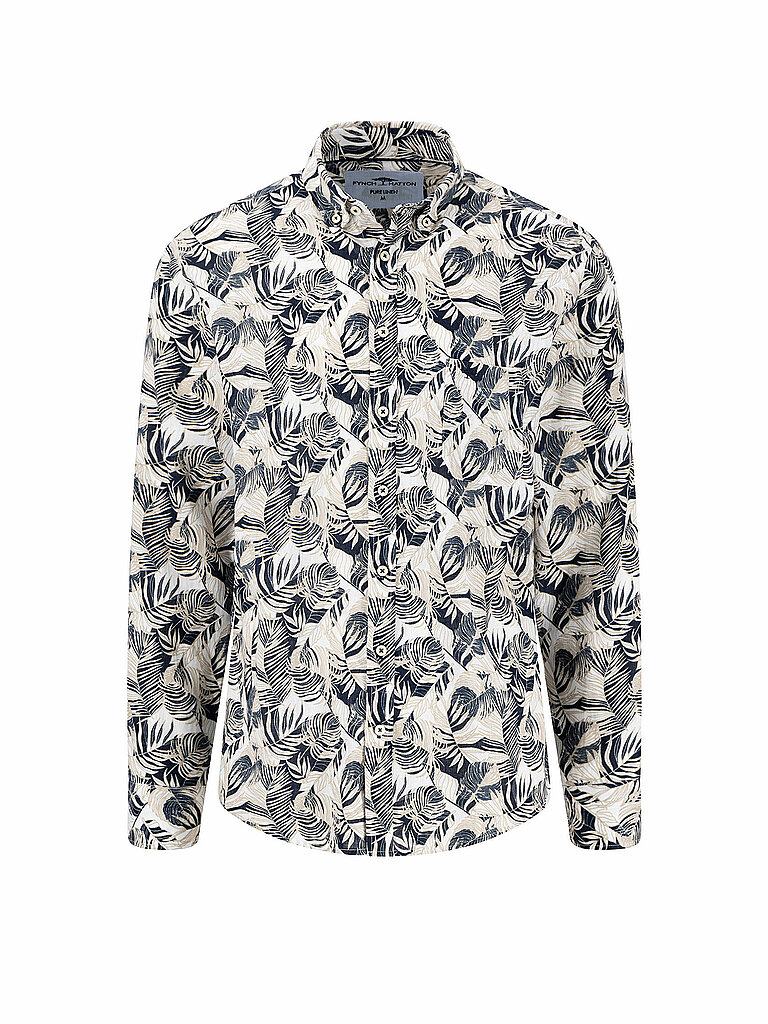 FYNCH HATTON Leinenhemd Casual Fit beige | XXL von FYNCH HATTON