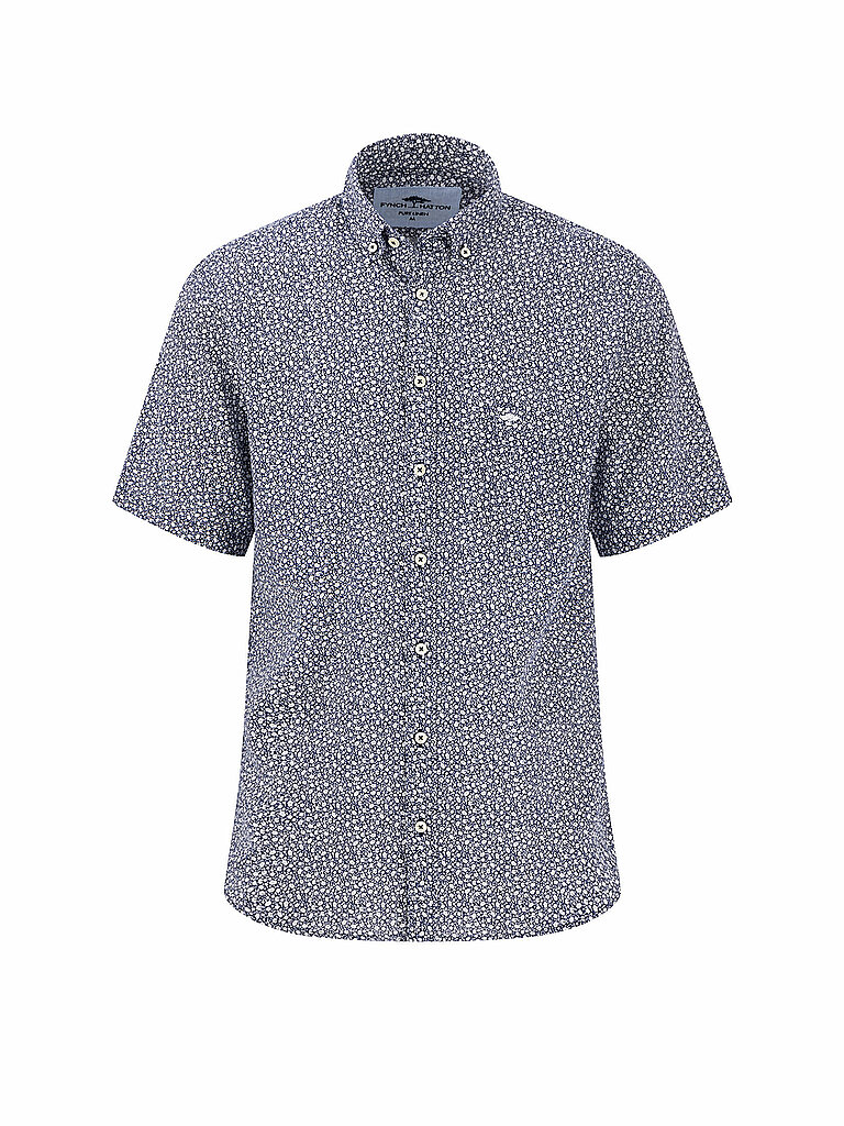 FYNCH HATTON Leinenhemd Casual Fit dunkelblau | L von FYNCH HATTON