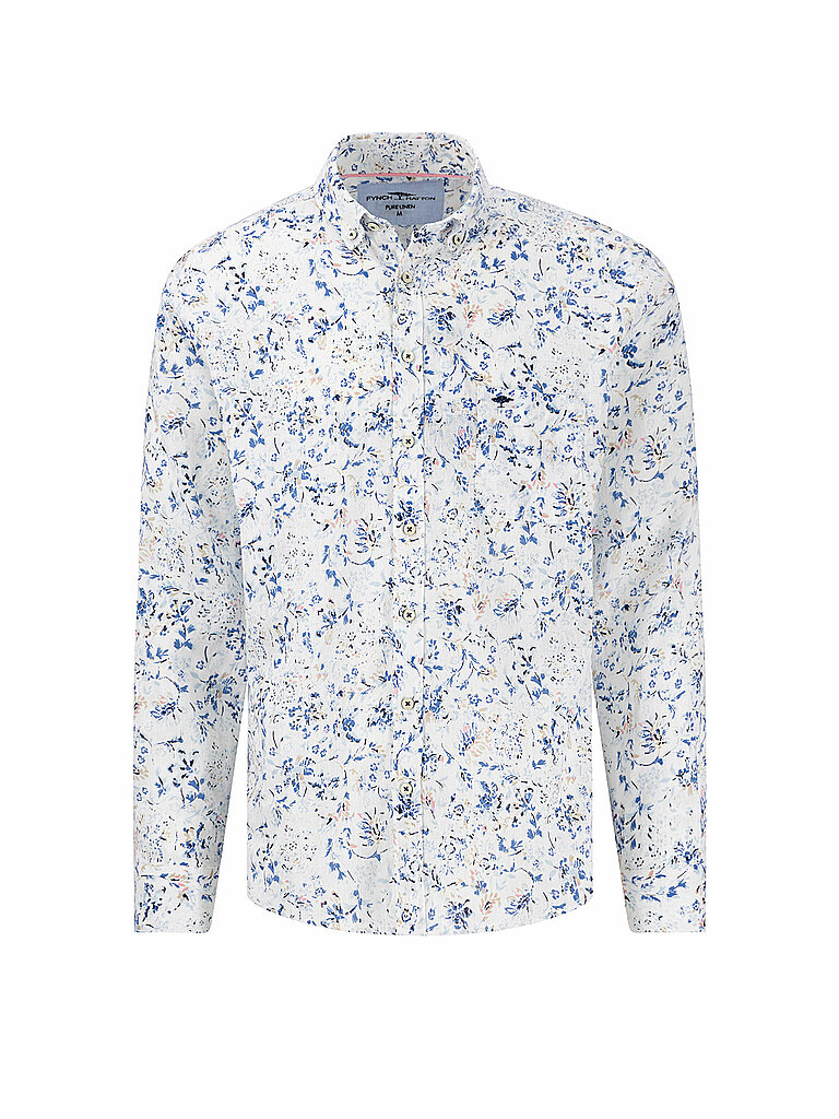 FYNCH HATTON Leinenhemd Casual Fit weiss | XXL von FYNCH HATTON