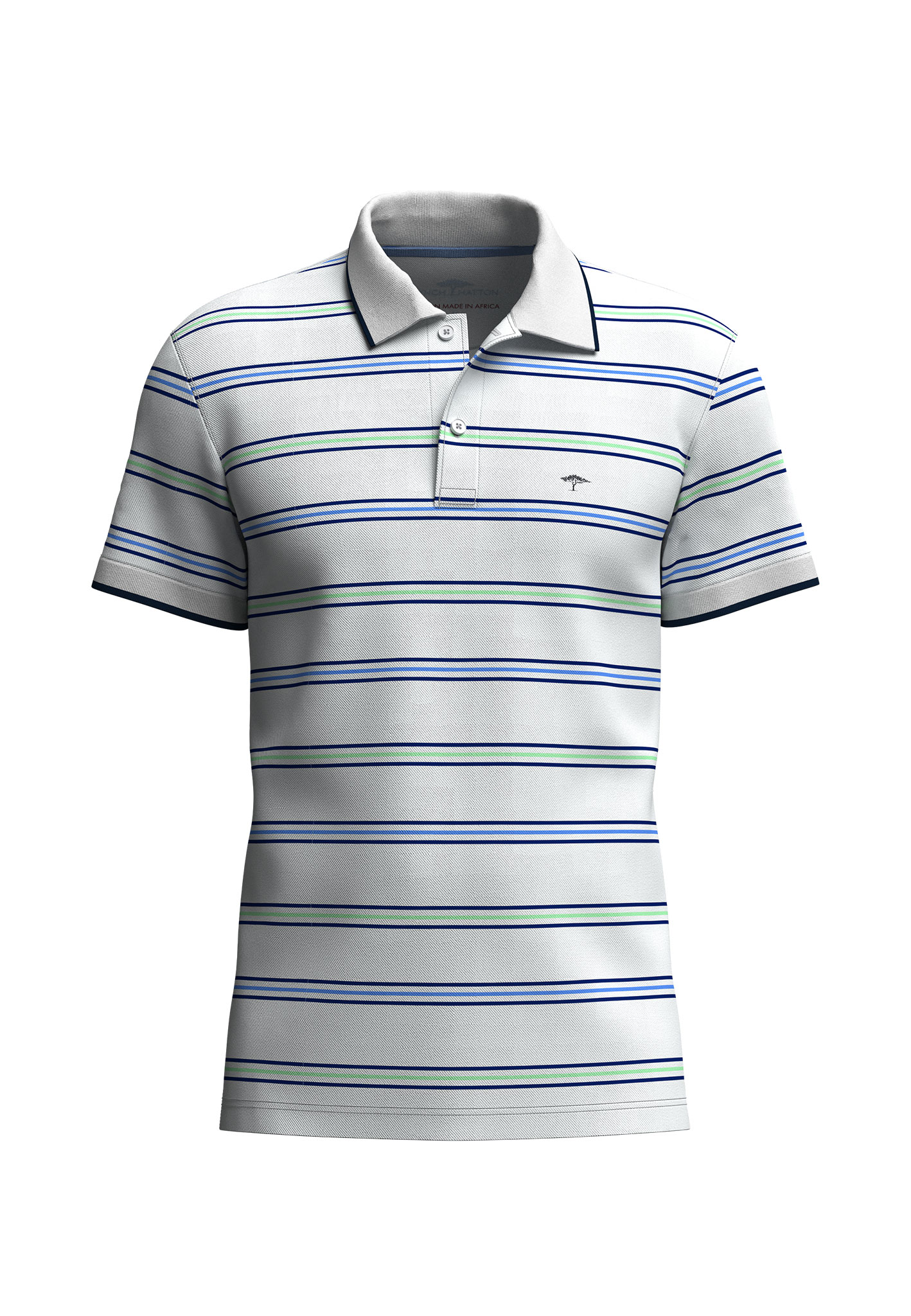 FYNCH-HATTON Poloshirt, gestreift, mit Logo-stickerei von FYNCH-HATTON