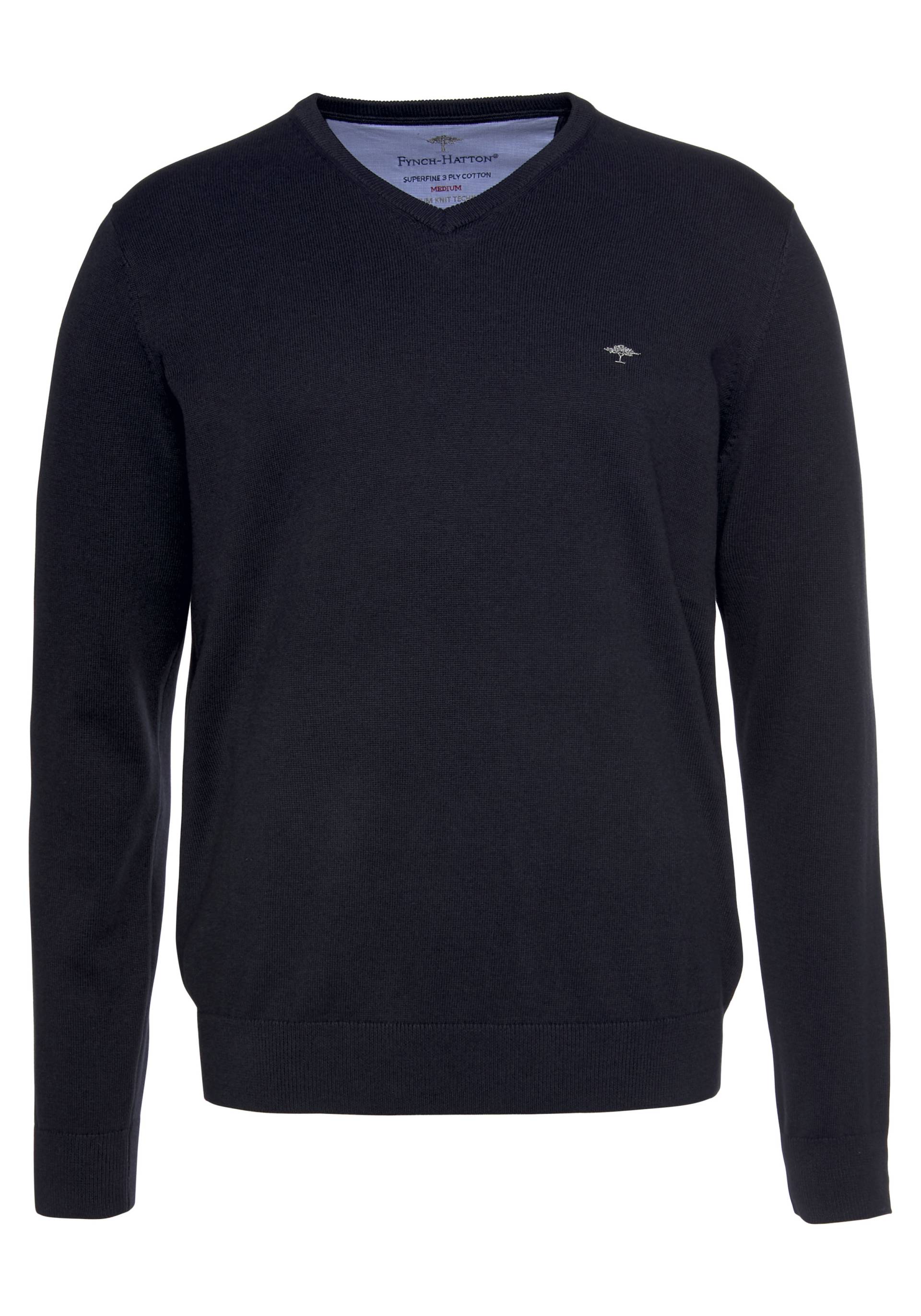 FYNCH-HATTON Strickpullover »FYNCH-HATTON Pullover mit V-Kragen«, (1 tlg.), mit V-Ausschnitt FYNCH-HATTON Strickpullover »FYNCH-HATTON Pullover mit V-Kragen«, (1 tlg.), mit V-Ausschnitt von FYNCH-HATTON