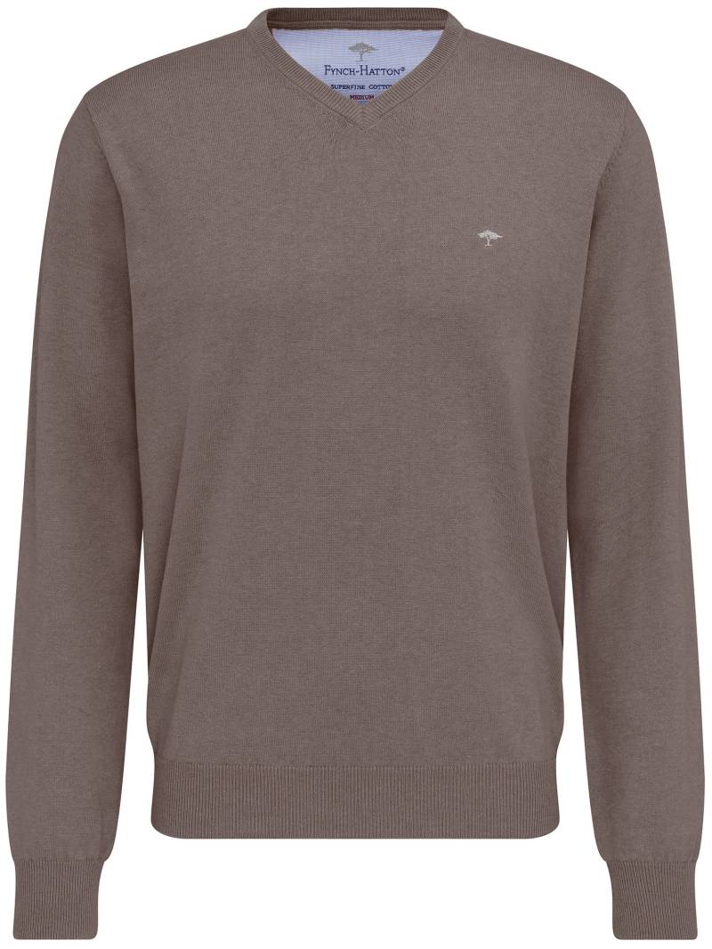 FYNCH-HATTON Strickpullover »FYNCH-HATTON Pullover mit V-Kragen«, (1 tlg.), mit V-Ausschnitt von FYNCH-HATTON