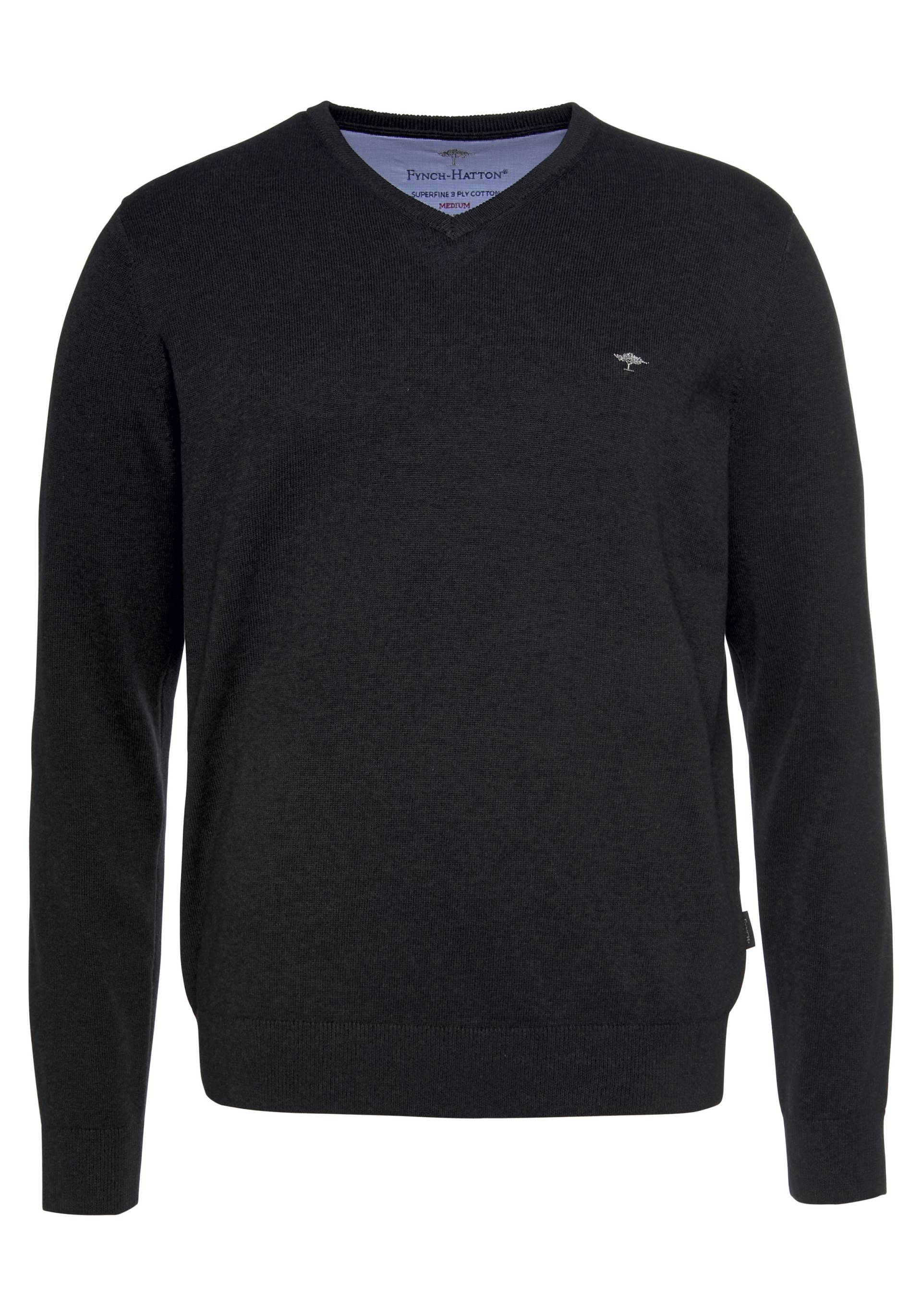 FYNCH-HATTON Strickpullover »FYNCH-HATTON Pullover mit V-Kragen«, (1 tlg.), mit V-Ausschnitt FYNCH-HATTON Strickpullover »FYNCH-HATTON Pullover mit V-Kragen«, (1 tlg.), mit V-Ausschnitt von FYNCH-HATTON