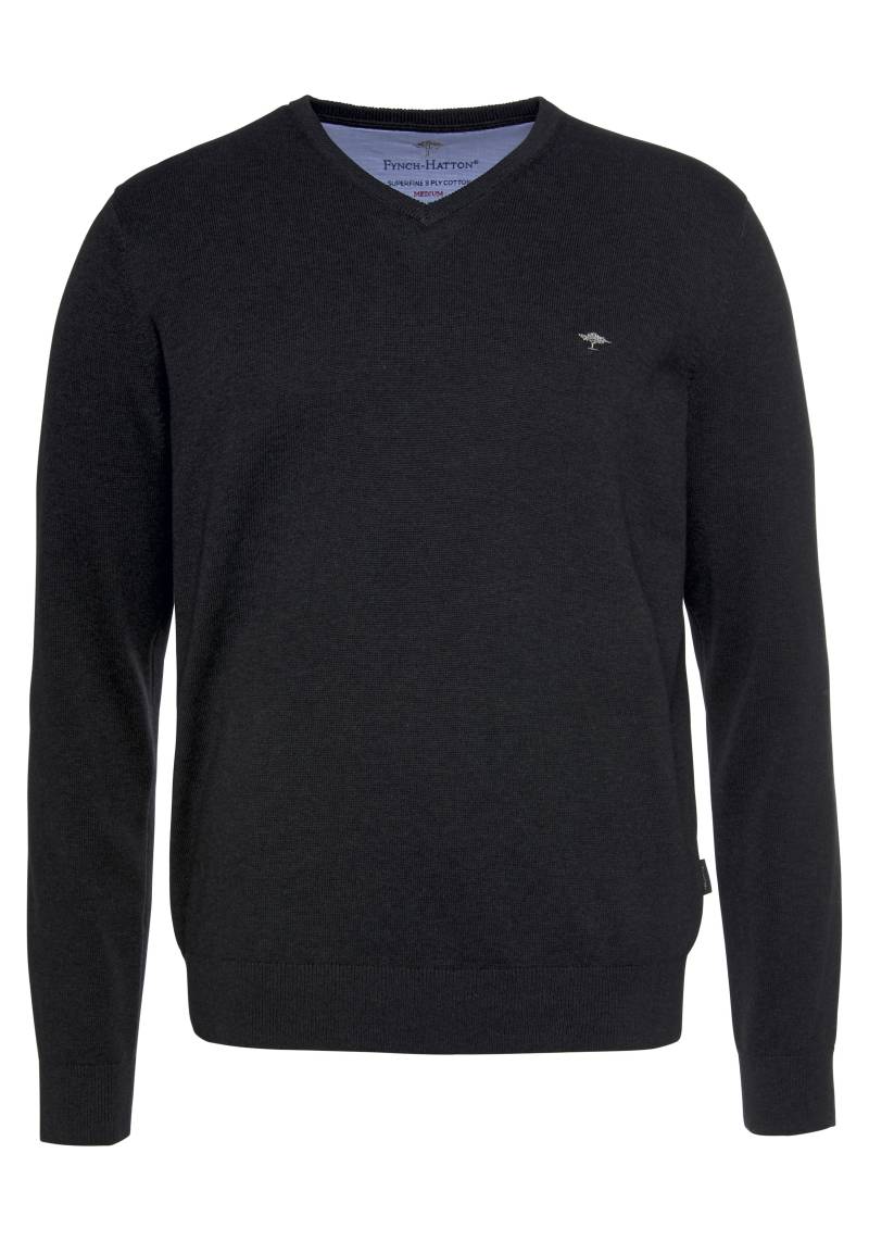 FYNCH-HATTON Strickpullover »FYNCH-HATTON Pullover mit V-Kragen«, (1 tlg.), mit V-Ausschnitt von FYNCH-HATTON