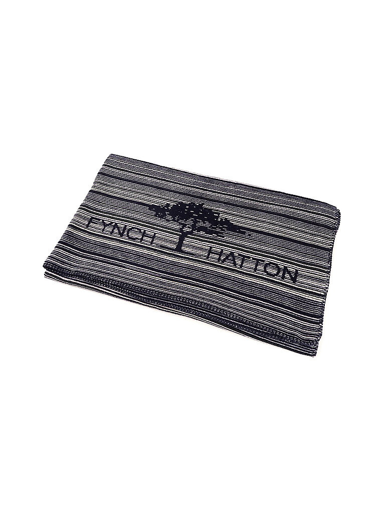 FYNCH HATTON Wohndecke 150x210cm KOMBERS STRIPED Midnight  dunkelblau von FYNCH HATTON