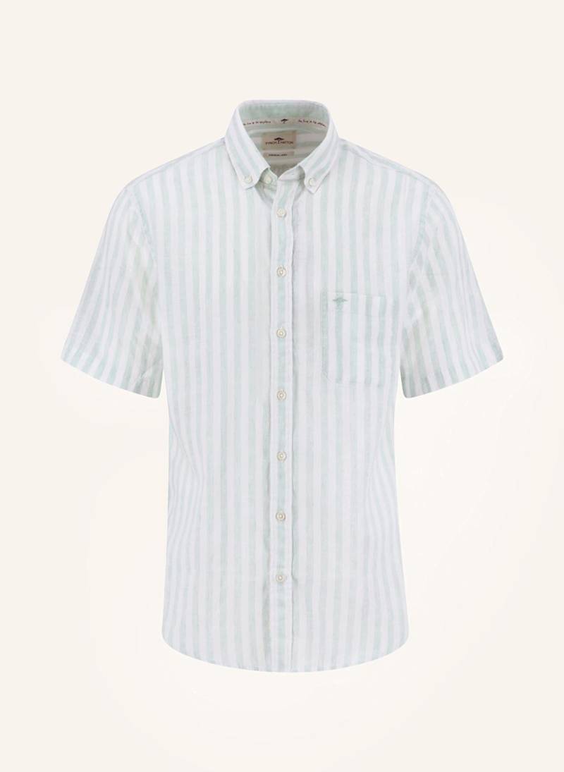 Fynch-Hatton Kurzarm-Hemd Casual-Fit Aus Leinen gruen von FYNCH-HATTON
