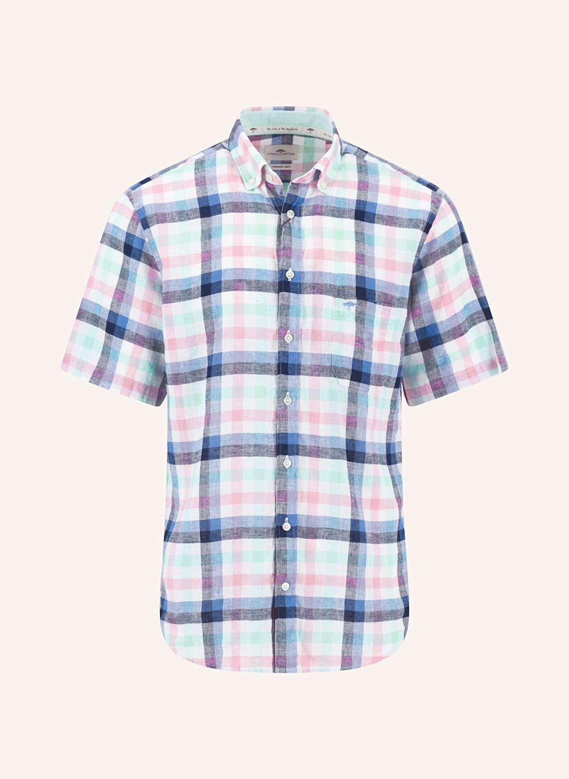 Fynch-Hatton Kurzarn-Hemd Casual-Fit Aus Leinen blau Fynch-Hatton Kurzarn-Hemd Casual-Fit Aus Leinen blau von FYNCH-HATTON