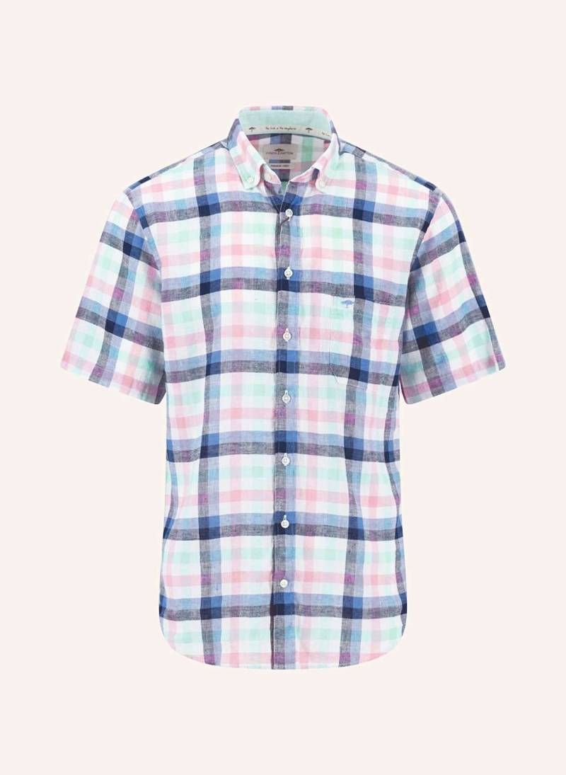 Fynch-Hatton Kurzarn-Hemd Casual-Fit Aus Leinen blau von FYNCH-HATTON