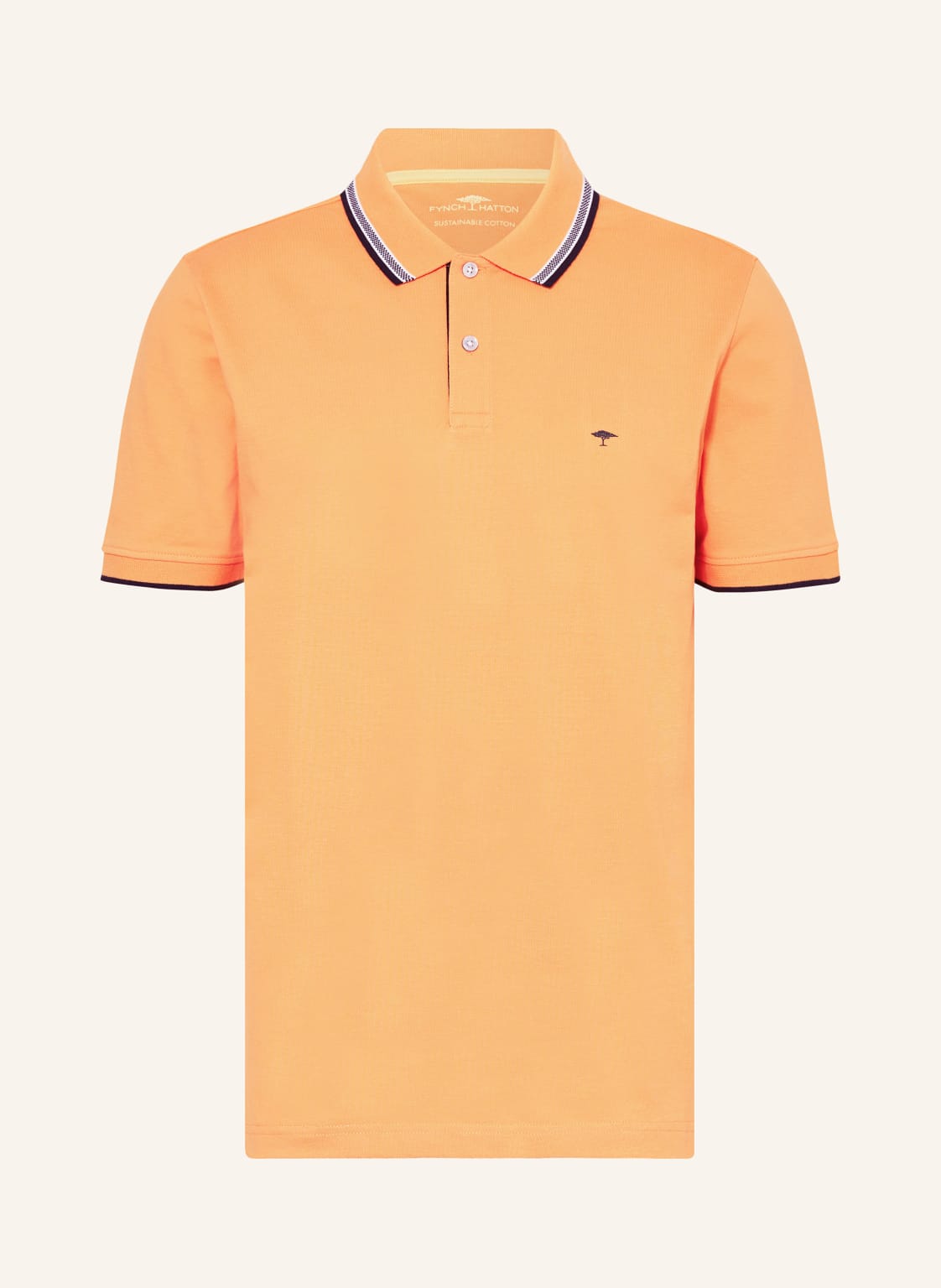 Fynch-Hatton Piqué-Poloshirt orange von FYNCH-HATTON