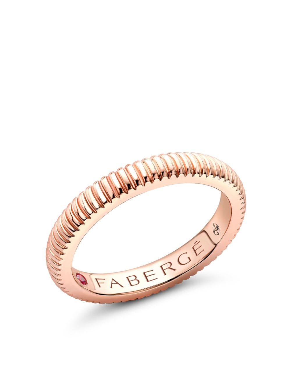Fabergé 18kt rose gold Colours of Love ruby ring - Pink von Fabergé