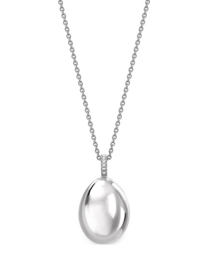 Fabergé 18kt white gold Fabergé Essence Egg pendant necklace - Silver von Fabergé