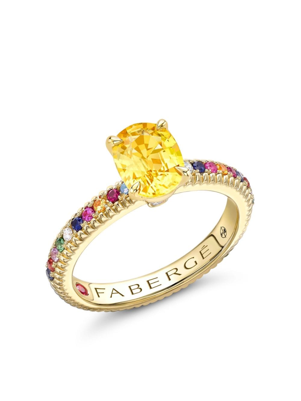 Fabergé 18kt yellow gold Colour Of Love multi-stone ring von Fabergé