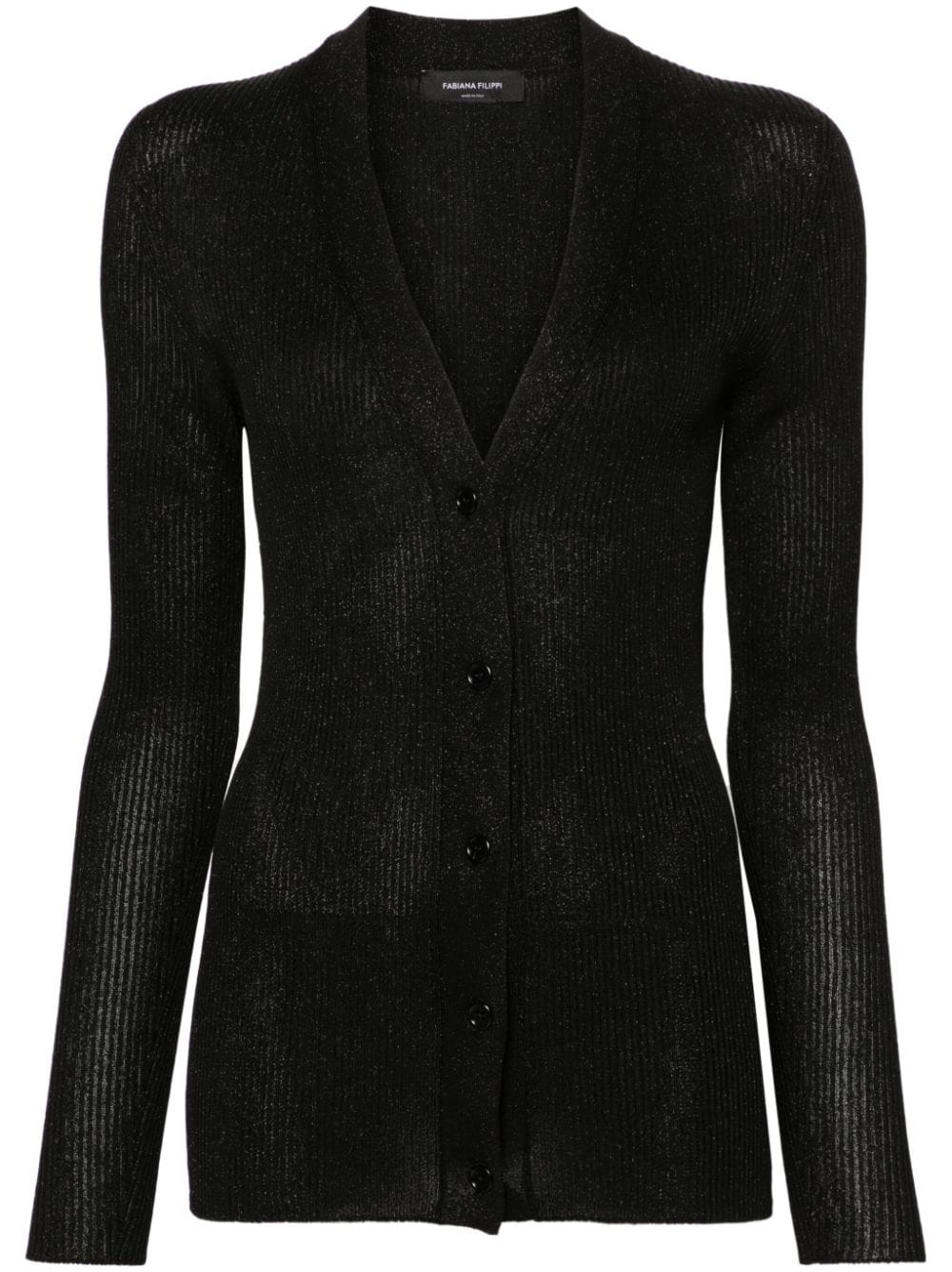 Fabiana Filippi V-neck cardigan - Black von Fabiana Filippi