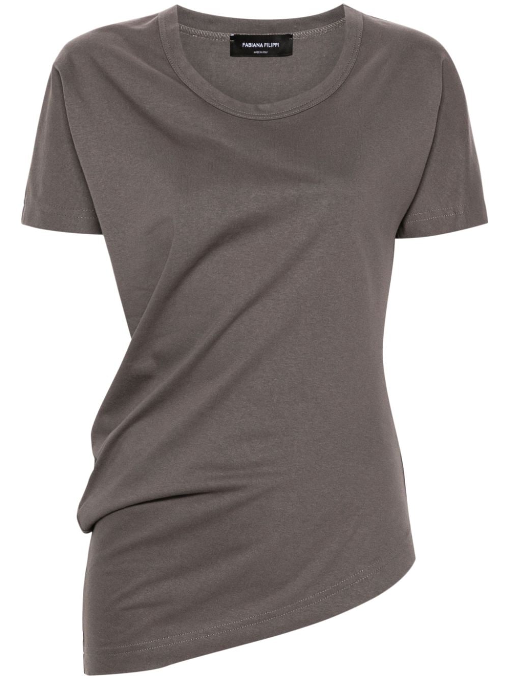 Fabiana Filippi asymmetric cotton T-shirt - Grey von Fabiana Filippi