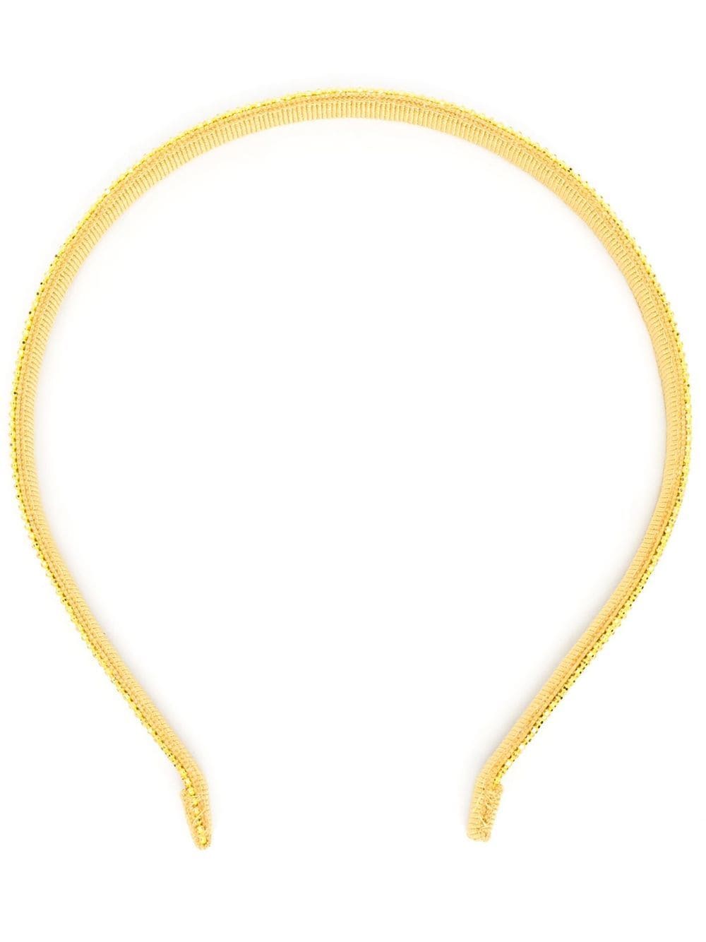 Fabiana Filippi beaded thin headband - Yellow von Fabiana Filippi