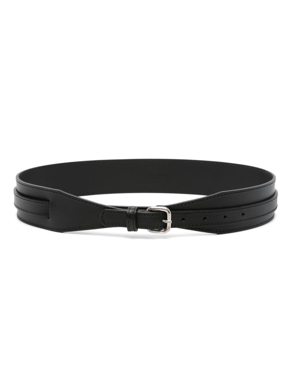 Fabiana Filippi buckled leather belt - Black von Fabiana Filippi