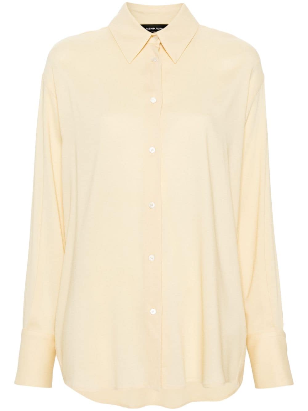 Fabiana Filippi button-up crepe shirt - Yellow von Fabiana Filippi