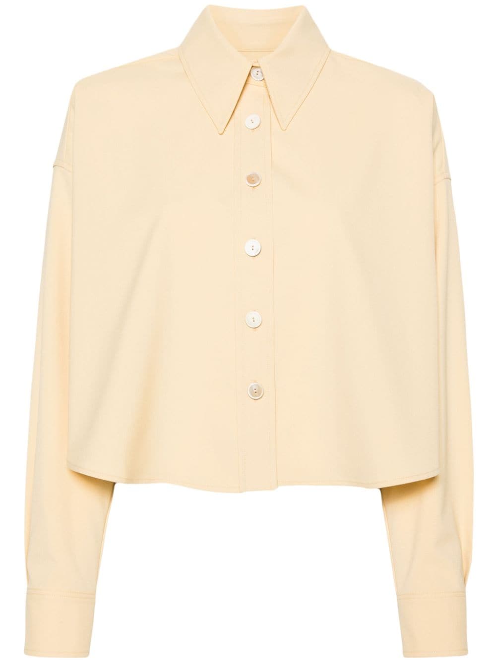 Fabiana Filippi buttoned cropped shirt - Yellow von Fabiana Filippi