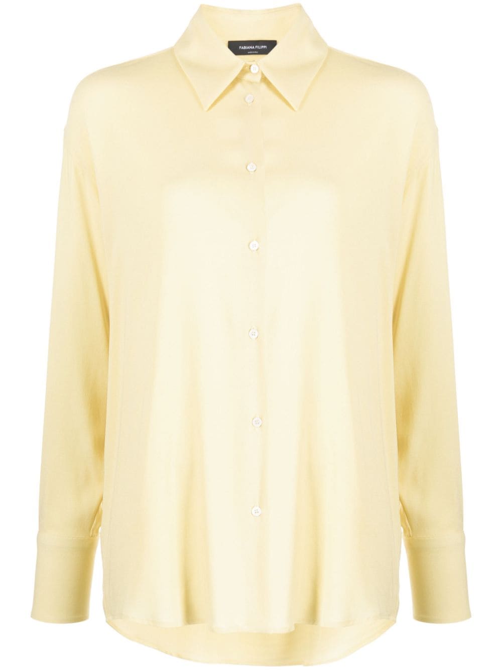 Fabiana Filippi crepe semi-sheer shirt - Yellow von Fabiana Filippi