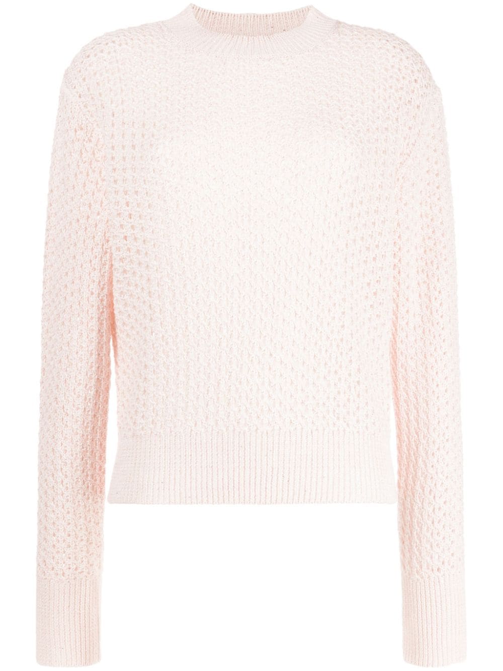 Fabiana Filippi crew-neck pointelle-knit jumper - Pink von Fabiana Filippi