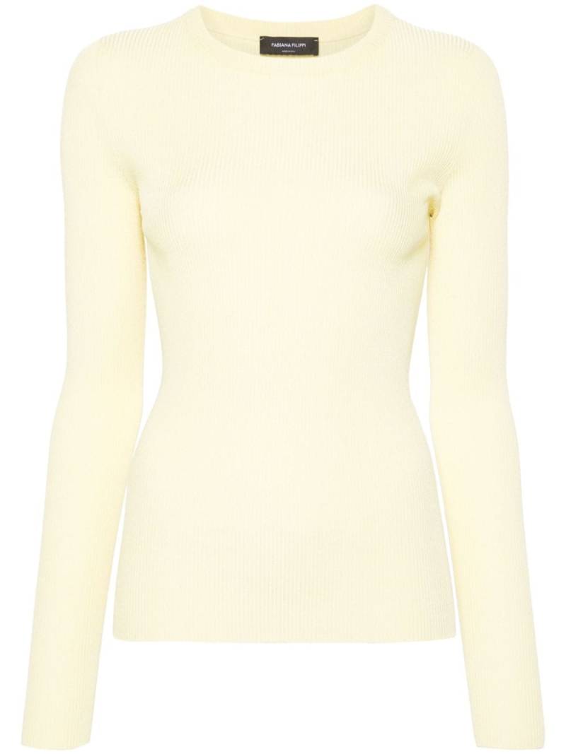 Fabiana Filippi crew-neck ribbed jumper - Yellow von Fabiana Filippi