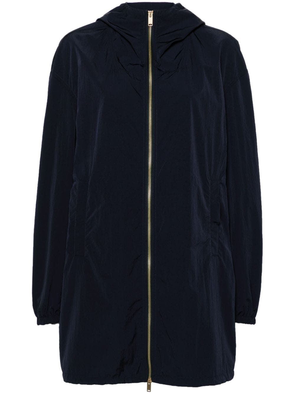 Fabiana Filippi crinkled hooded parka coat - Blue von Fabiana Filippi