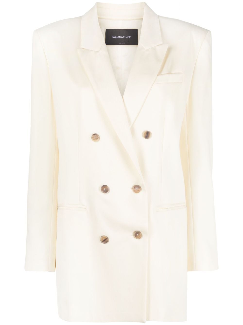 Fabiana Filippi double-breasted blazer - White von Fabiana Filippi