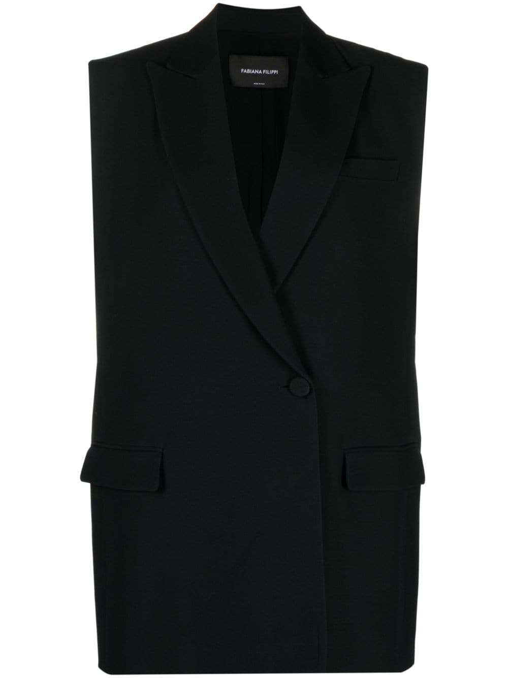 Fabiana Filippi double-breasted tailored vest - Black von Fabiana Filippi