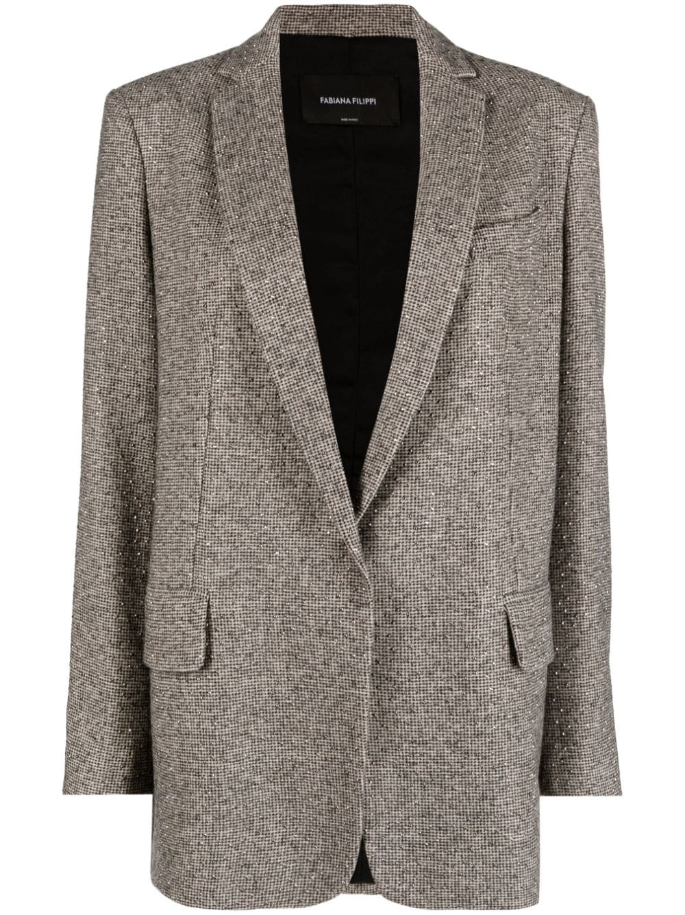 Fabiana Filippi embellished single-breasted blazer - Neutrals von Fabiana Filippi